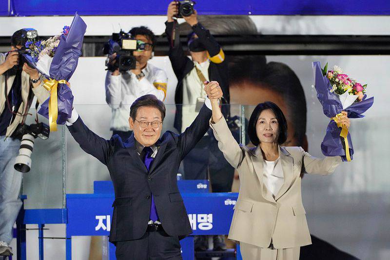 李在明發表勝選演說：必將克服內亂，竭盡全力復甦經濟