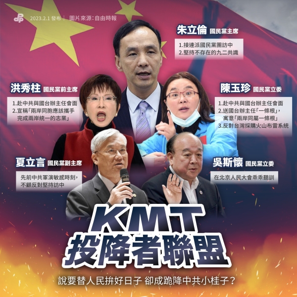 民進黨:KMT投降者聯盟