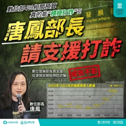 台灣民眾黨：「數位部4%相關預算 真的能