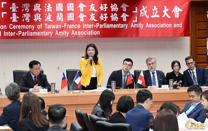 台法、台波國會友好協會成立 法國代表：鼓勵法國議員訪台