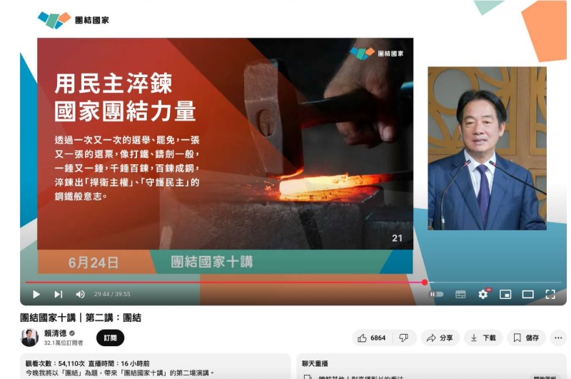 賴清德的團結「靠罷免百煉成鋼」　國民黨：把批判聲音當雜質
