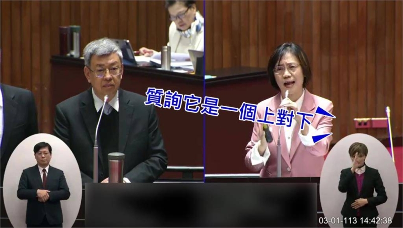 「質詢是上對下」挨批耍官威 翁曉玲再開戰：講了該講的話有何不對？