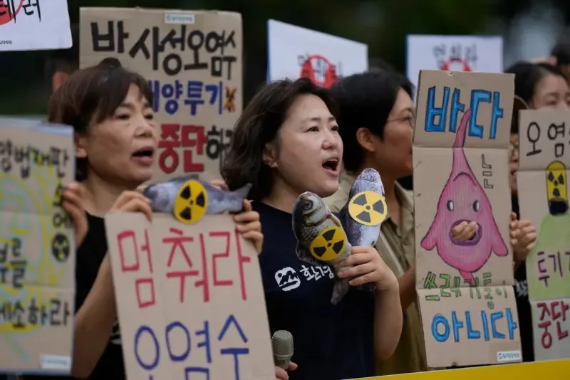 福島排放核廢水 韓國人怒：大海不是日本的