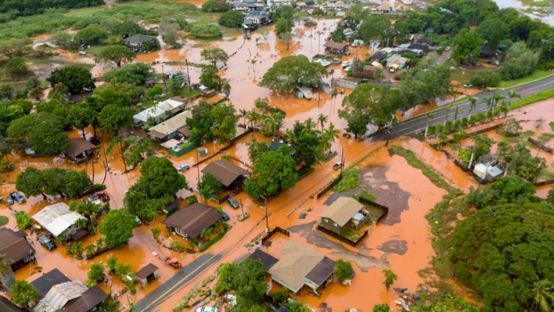 夏威夷20年來最嚴重洪水！百年大壩恐潰決　檀香山以北疏散